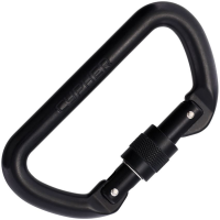 Cypher 433017 D Screw Gate Carabiner Black