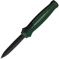 Piranha P20GT Auto Rated-X OTF Black Knife Green Handles