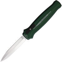 Piranha P20G Auto Rated-X OTF Mirror Knife Green Handles