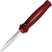 Piranha P20R Auto Rated-X OTF Mirror Knife Red Handles