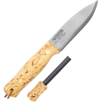 Casstrom 11824 Lars Falt Bushcraft Firesteel Satin Fixed Blade Knife Birch Handles