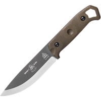 TOPS BRAK02 Brakimo Grey Fixed Blade Knife Green Handles