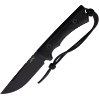 Acta Non Verba P200046 P200 Black Fixed Blade Knife Black Handles