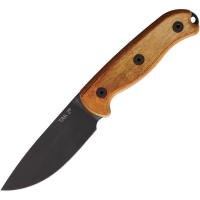 Ontario 8664TC TAK 2 Fixed Black Fixed Blade Knife Honeywood Handles