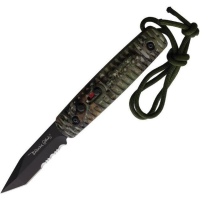 Colonial 114 Auto Ranger Button Lock Black Knife Oak Camo Handles