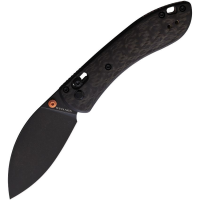 Vosteed MNNSSPK Mini Nightshade Crossbar Lock Black Folding Knife Carbon Handles