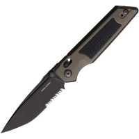Real Steel 7713CB RS7713CB Sacra TAC Black Folding Knife Coyote Brown Handles