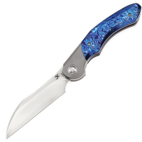 Kansept 1059A3 Cosmos Framelock Knife Gray/Timascus Handles