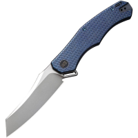 Viking Tactics CG4 RekkeR Stonewashed Framelock Knife Blue Handles