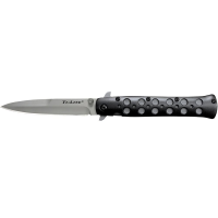 Lynn Thompson T00067 Ti-Lite Linerlock Knife Black Handles