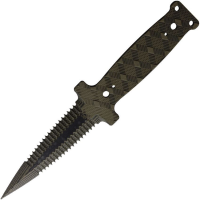 VZ Grips DIAMANTE Diamante Dagger Dirty Serrated Oliv Fixed Blade Knife