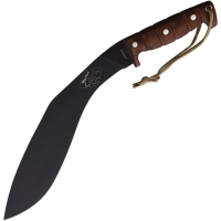 ESEE KUKRI Expat Jaraca Kukri Machete Black Fixed Blade Knife Walnut Handles