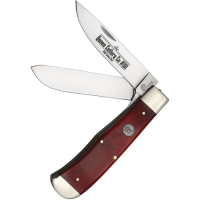 Queen SB206L Two Blade Lockback Knife Red Bone Handles