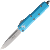 Microtech 23110TQ Auto UTX-85 Stonewashed Single Edge OTF Knife Turquoise Handles