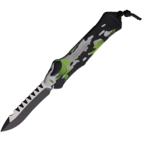 Heretic 00810AHCAMO Auto Hydra OTF Knife Recurve Camo Handles