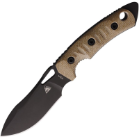 Fobos 093 Mini Black Fixed Blade Natural Handles