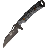 Dawson 84004 Revelation Black Apocalyptic Fixed Blade Knife Black/Gray Handles