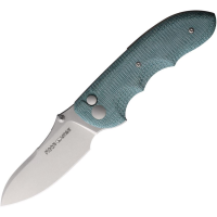Viper 6010TE Moon Stonewashed MagnaCut Button Lock Knife Green Handles