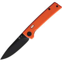 Glow Rhino 108 Fermi Black Linerlock Knife Black/Blaze Handles