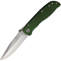 Hard Hat 842GN Lockback Knife Green Handles