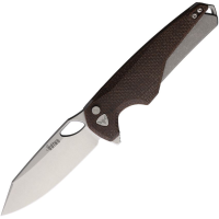 Southern Grind 22396 Hornet Stonewash Button Lock Knife Brown Handles