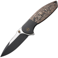 WE 230352 Nitro OG Black Stonewash Framelock Knife Copper Foil Handles