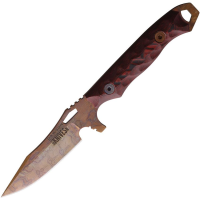 Dawson 16784 Smuggler Arizona Copper Fixed Blade Knife Black/Red Handles