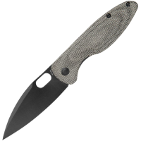 Arcform 0151 Sabre Black Stonewash Linerlock Knife Black Handles