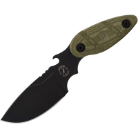 Sniper Bladeworks 012 Black Skinner Fixed Blade Knife Black/OD Handles
