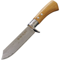 Kanetsune 271 Shiro-One Fixed Blade Knife Brown Wood Handles