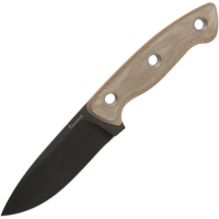Browning 0508B Small Desolation Black Fixed Blade Knife Green Handles
