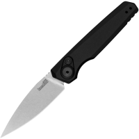 Kershaw 7551BLKSW Auto Launch 18 Stonewash OTF Knife Black Handles