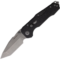Real Steel 9914 Evolution Stonewash Tanto Button Lock Knife Carbon Fiber Handles