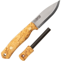 Casstrom 12828 No 8 Swedish Forest Fixed Blade Knife Curly Birch Handles