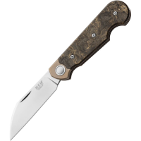 MKM-Maniago JQTDMGD Jaques Folder Knife Dark Gold Matter Carbon Fiber Handles