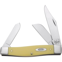 Case 203 Large Stockman Folding Pocket Knife with Yellow Synthetic Handle