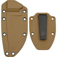 ESEE 40CBC Model 3 Sheath with Molded Coyote Brown Zytel Construction & Boot Clip