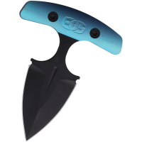 EOS 148 Aztec Black Double Edge Push Dagger Blue Handles