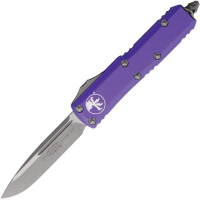 Microtech 23110APPU Auto UTX-85 Apocalyptic Single Edge OTF Knife Purple Handles