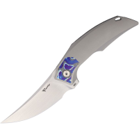 Reate VEL5 Velocity Satin Elmax Framelock Knife Zircuti Handles