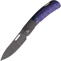 Maxace MM361C Beetle 2 Damascus Lockback Knife Ziramascus Handles