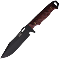 Dawson 16586 Marauder MagnaCut Fixed Blade Knife Red/Black Handles