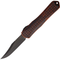 Heretic 030BF6ABRKORG Auto Manticore X Black MagnaCut Bowie OTF Knife Orange Handles