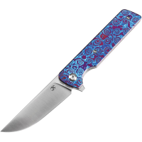 Kansept 2038A7 Anomaly Satin S35VN Linerlock Knife Timascus Handles