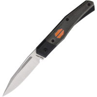 Suprlativ 016 Infidel Clip Point Slip Joint Knife Black Micarta Handles