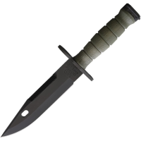 Ontario 6220 M-9 Black Sawback Fixed Blade Knife OD Green Handles
