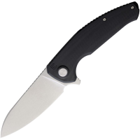 Echo 09BLK Natrix Stonewash S35V Linerlock Knife Black G10 Handles