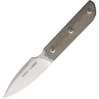 Viper 4060CG Mirror1 Stonewash Fixed Blade Knife Green Micarta Handles