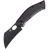Kansept 2087A3 Osprey Black S35VN Wharncliff Framelock Knife Black Handles