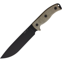Ontario 8604 RAT-7 Black carbon Steel Fixed Blade Knife Handles